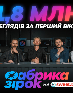 1,8 млн переглядів і сотні обговорень: як «Фабрика зірок» стартувала на SWEET.TV 